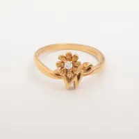 ミキモト ダイヤ K18(YG)