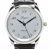 ロンジン マスターコレクションマスター190周年記念モデル L2.793.4.73.2 SS AT シルバー文字盤