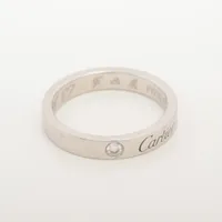 カルティエ ウェディング 1P ダイヤ Pt950 48