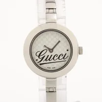 グッチ バングルウォッチ 105 SS QZ シルバー文字盤