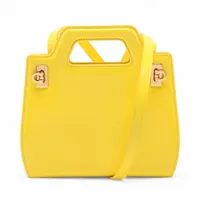 フェラガモ ガンチーニ レザー 2WAYハンドバッグ ネイビー Bランクの