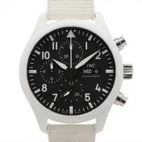 IWC パイロットウォッチ クロノグラフ トップガン レイク タホ IW389105 Ti×CE×ラバー AT ブラック文字盤