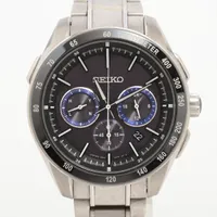 セイコー ブライツ 8B82-0AR0 TI×CE ソーラー ブラック文字盤