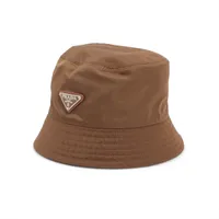 プラダ Re Nylon リ ナイロン 2HC137 ナイロン バケットハット L ブラウン