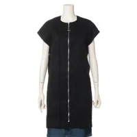 エルメス シェーヌダンクル リネン×コットン ベスト 38 ブラック