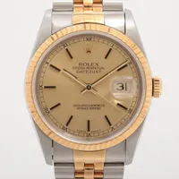 ロレックス デイトジャスト36 16233 SS×YG AT シャンパン文字盤