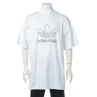 バレンシアガ×アディダス コットン×ポリウレタン Tシャツ 22年 3 ホワイト×ブラック
