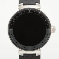 ルイ・ヴィトン タンブールホライゾン QA050Z SS×ラバー QZ デジタル文字盤