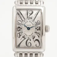 フランクミュラー ロングアイランド 902QZ SS QZ シルバー文字盤