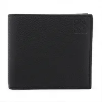 ロエベ アナグラム バイフォールド コインウォレット レザー コンパクトウォレット ブラック