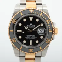 ロレックス サブマリーナーデイト 116613LN SS×YG AT ブラック文字盤