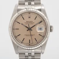 ロレックス デイトジャスト36 16234 SS×WG AT シルバー文字盤
