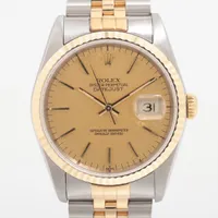 ロレックス デイトジャスト36 16233 SS×YG AT プリントコンピューター文字盤