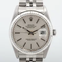ロレックス デイトジャスト36 16234 SS×WG AT シルバー文字盤