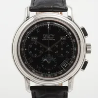 ゼニス クロノマスター 01.0240.410 SS AT ブラック文字盤