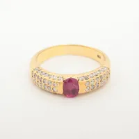 ノンブランド ルビー ダイヤ K18