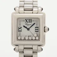 ショパール ハッピースポーツ　スクエア 27/8349-23 SS QZ ホワイト文字盤