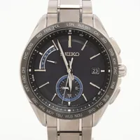 セイコー ブライツ 8B63-0AB0 TI ソーラー ブルー文字盤