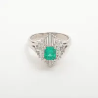 ノンブランド エメラルド ダイヤ Pt900