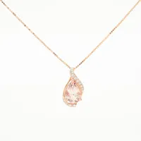 ノンブランド モルガナイト ダイヤ K18