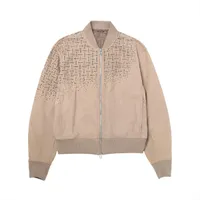 エルメス レザー ジャケット 48 ベージュ
