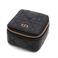 ディオール サドル レザー フラグメントケース ブラック ABランクの