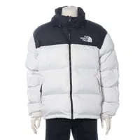 ノースフェイス ナイロン ダウンジャケット XL ブラック×ホワイト