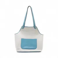 エルメス ジャルディニエPM トワルアッシュ ブルージーン シルバー金具