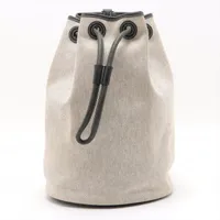 エルメス サックマリーン レシーフPM トワルアッシュ ブラック シルバー金具