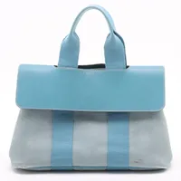 エルメス ヴァルパライソPM トワルシェブロン ブルージーン シルバー金具