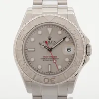 ロレックス ヨットマスター 168622 SS×PT AT シルバー文字盤