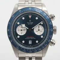 チュードル ブラックベイ クロノ チューダーブティック限定モデル 79360B SS AT ブルー文字盤