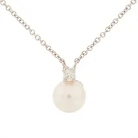 ティファニー パール ダイヤ 750(WG) 約6.5mm