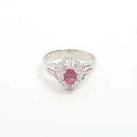 ノンブランド ルビー ダイヤ Pt900