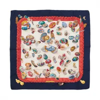 エルメス カレ90 Couvee d'Hermes エルメスの卵 シルク スカーフ ネイビー