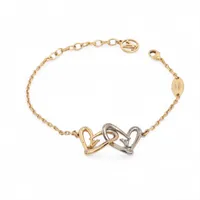 ヴィトン ブラスレ ハート フォーリンラブ M00466 GP ブレスレット VA1211 ゴールド×シルバー