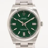 ロレックス オイスターパーペチュアル41 124300 SS AT グリーン文字盤
