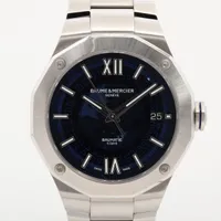 ボームアンドメルシェ リヴィエラ M0A10616 SS AT ブルー文字盤