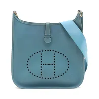 エルメス エヴリン1 33 GM クシュベル ブルージーン ゴールド金具