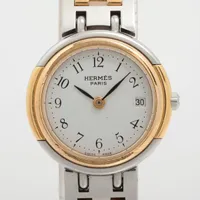 エルメス ウィンザー SS×GP QZ ホワイト文字盤