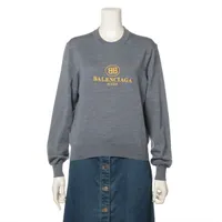 バレンシアガ ウール ニット 34 グレー