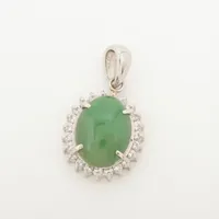 ノンブランド 翡翠 ダイヤ Pt900×Pt