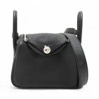 エルメス リンディ ミニ20 トリヨンクレマンス ブラック シルバー金具