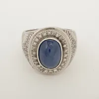 ノンブランド スターサファイア ダイヤ Pt900