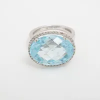 ノンブランド ブルートパーズ ダイヤ 750