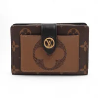 ヴィトン モノグラム ジャイアント リバース ポルトフォイユジュリエット M69432 コンパクトウォレット マロン