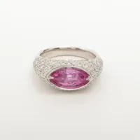 ノンブランド ピンクサファイア ダイヤ Pt900