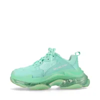 バレンシアガ トリプルS フェイクレザー×メッシュ スニーカー 36