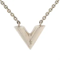 ルイ・ヴィトン ネックレスエセンシャルV M63197 GP ネックレス LE0179 シルバー