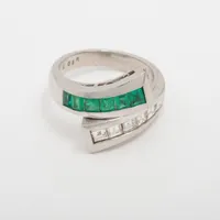 ノンブランド エメラルド ダイヤ Pt900